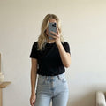 Zara Black Short Sleeve T-Shirt Size L, part of a coord, selling skirt also