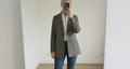 Avec Les Filles Tweed Sigurd Longline Blazer Trench, Brown Tweed, Designer